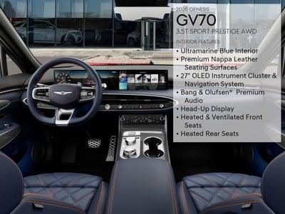 2026 Genesis GV70 3.5T SPORT PRESTIGE