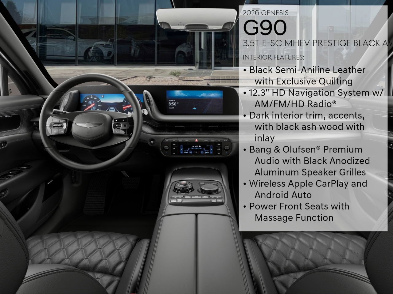 2026 Genesis G90 3.5T E-SC MHEV PRESTIGE BLACK