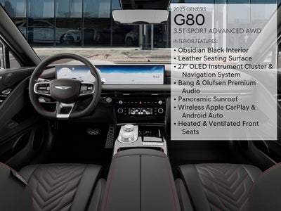 2025 Genesis G80 3.5T SPORT ADVANCED