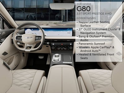 2026 Genesis G80 3.5T SPORT PRESTIGE