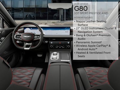 2026 Genesis G80 3.5T SPORT PRESTIGE