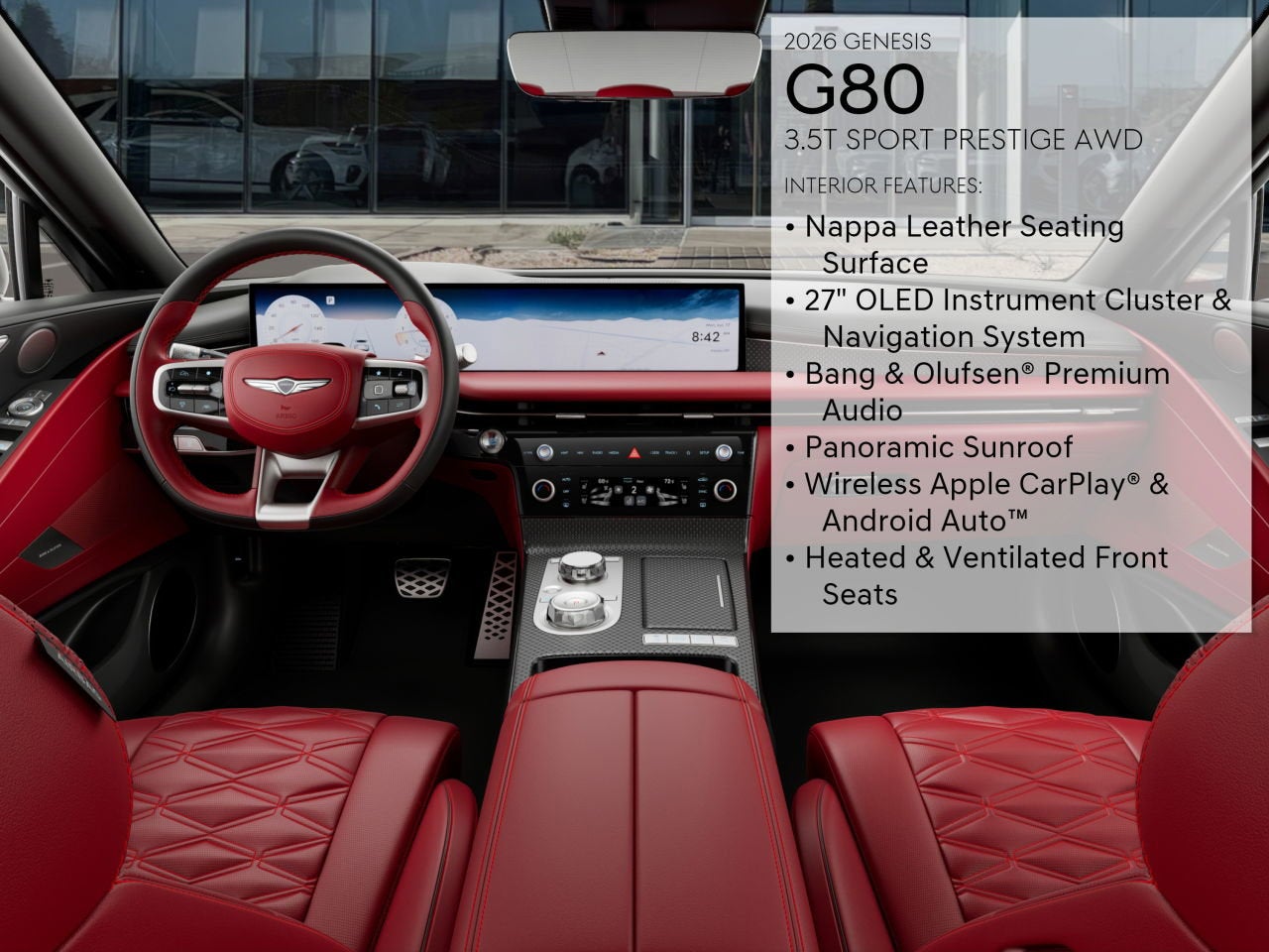 2026 Genesis G80 3.5T SPORT PRESTIGE