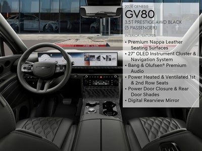 2026 Genesis GV80 2.5T PRESTIGE BLACK