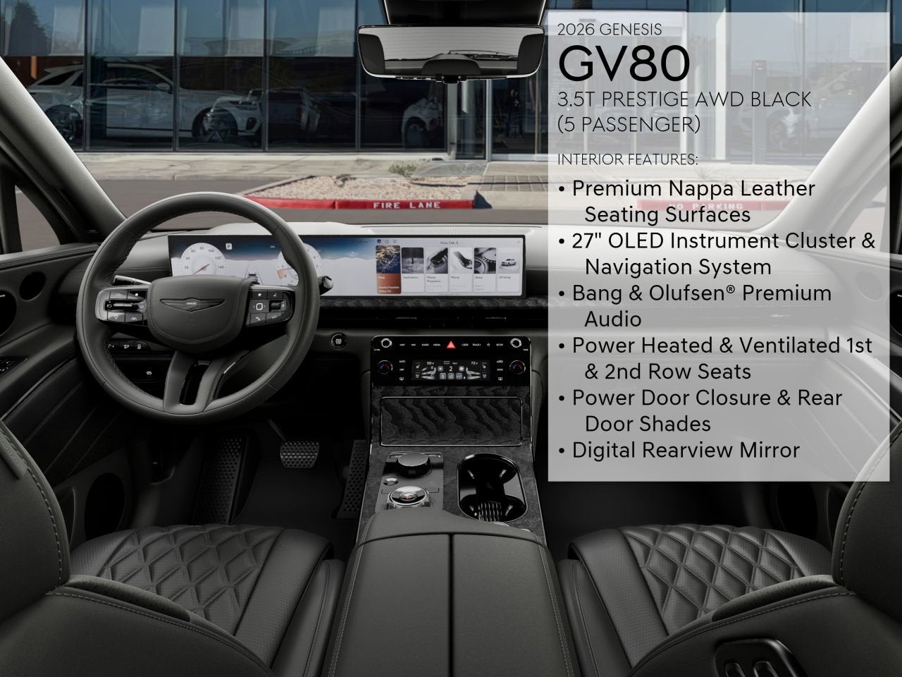 2026 Genesis GV80 2.5T PRESTIGE BLACK