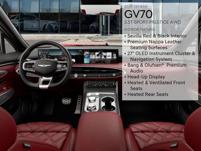 2026 Genesis GV70 3.5T SPORT PRESTIGE