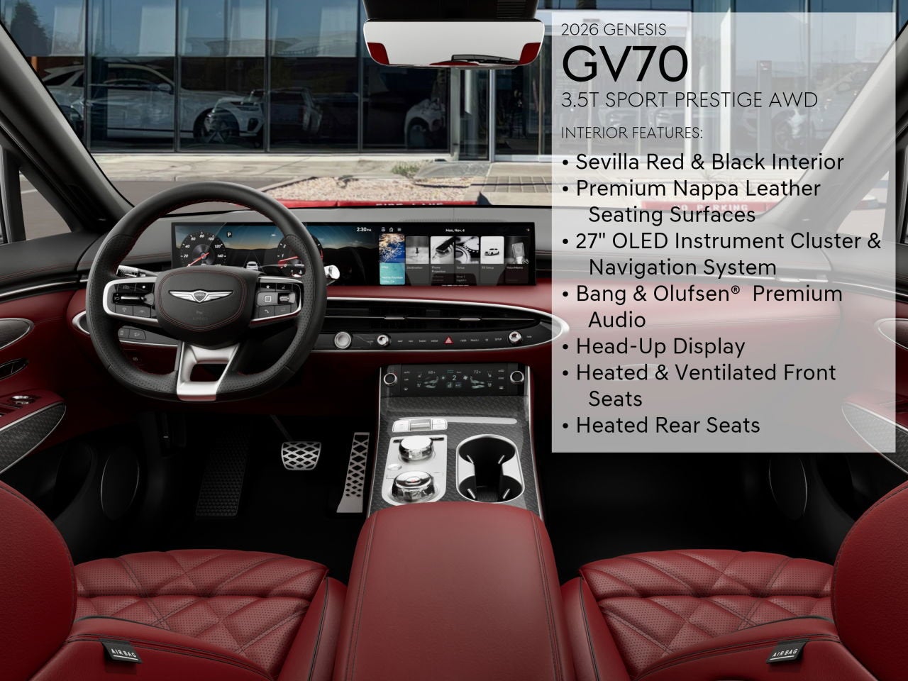 2026 Genesis GV70 3.5T SPORT PRESTIGE