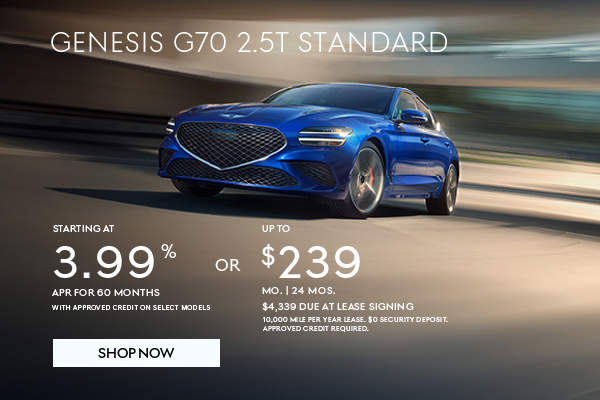 2026 G70 Sedan 2.5T Standard